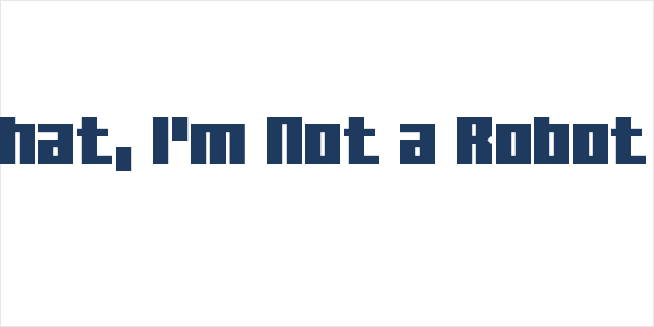 Guess What, I'm Not a Robot Regular Logo