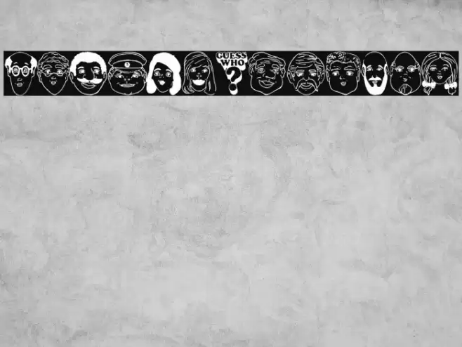 Guess Who? Font examples