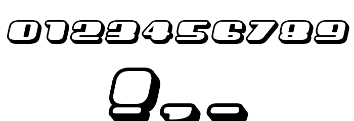 Guest 3D Italic Font OTHER CHARS