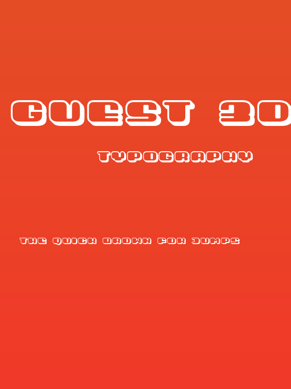 Guest 3D Regular Poster