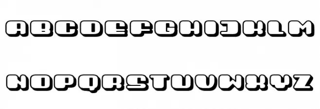 Guest 3D Regular Font Litere mici