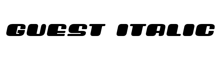 Guest Italic  baixar fontes gratis