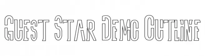 Guest Star Demo Outline  Descarca Fonturi Gratis