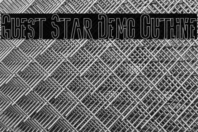 Guest Star Demo Outline Font examples