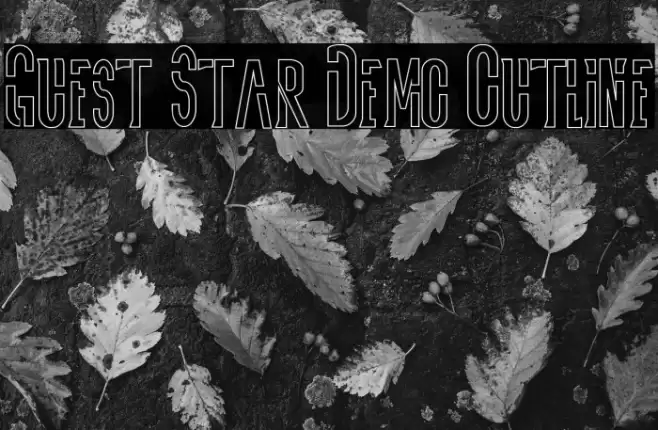Guest Star Demo Outline Font examples