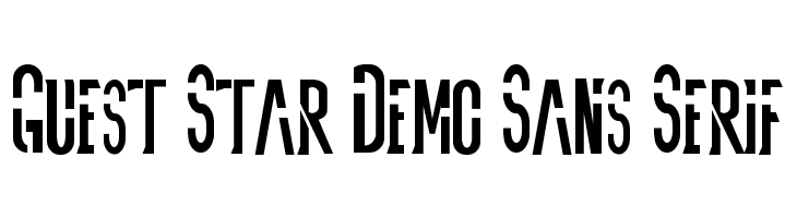 Guest Star Demo Sans Serif  baixar fontes gratis