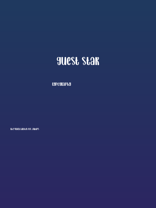 Guest Star Poster