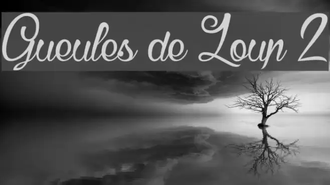 Gueules de Loup 2 Font examples