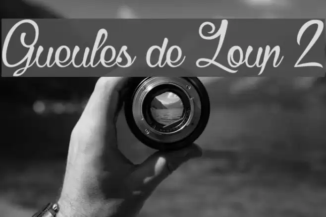 Gueules de Loup 2 Font examples