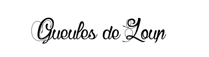 Gueules de Loup  Скачать бесплатные шрифты