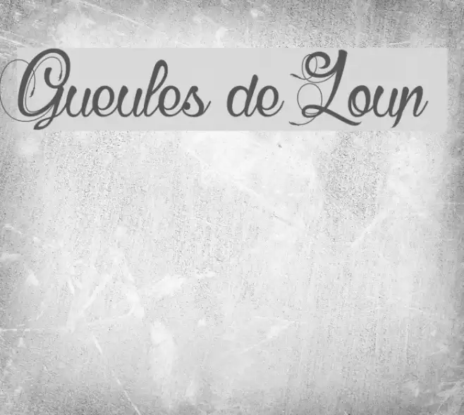 Gueules de Loup Font examples