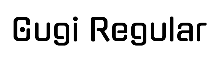 Gugi Regular  免费字体下载