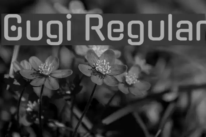 Gugi Regular Font examples