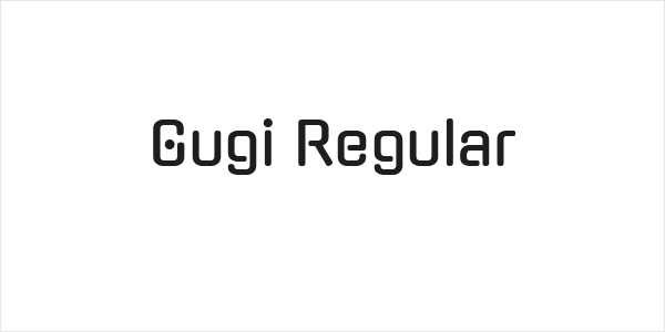 Gugi Regular Logo