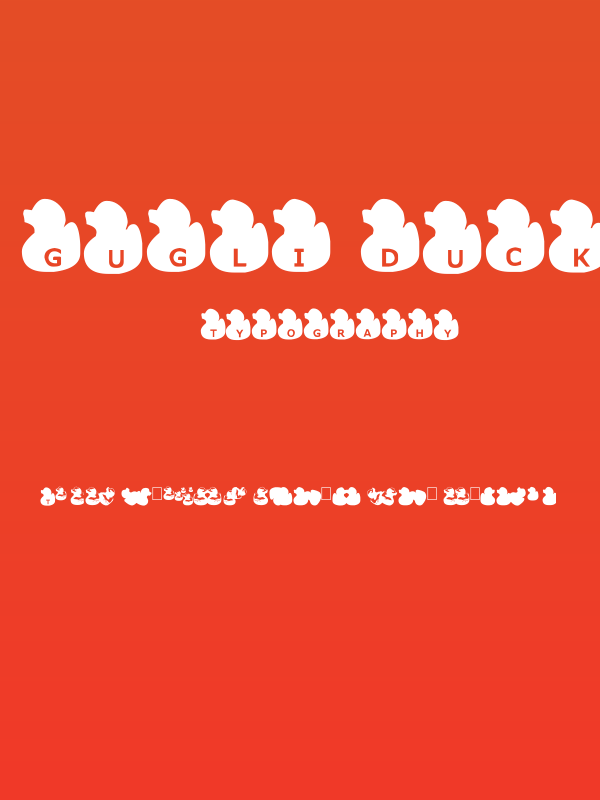 Gugli Ducky Rubber Poster