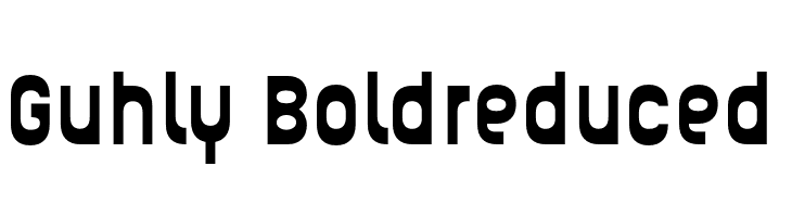 Guhly-Boldreduced  免费字体下载