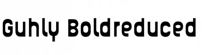 Guhly-Boldreduced  नि: शुल्क फ़ॉन्ट्स डाउनलोड