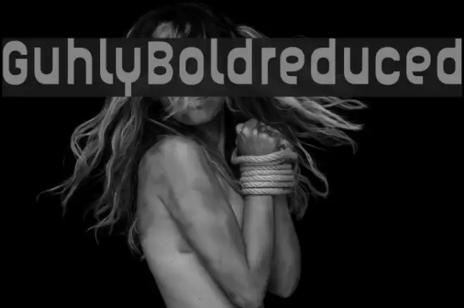 Guhly-Boldreduced Font examples