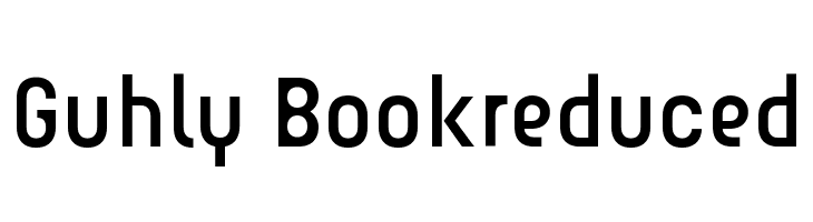 Guhly-Bookreduced  Free Fonts Download