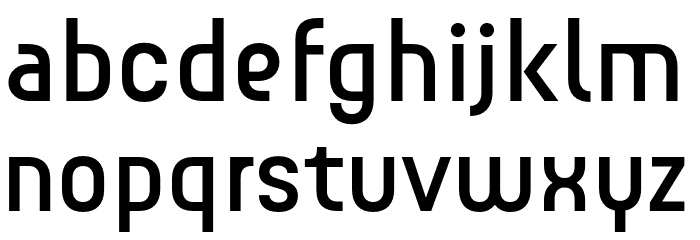 Guhly-Bookreduced Font LOWERCASE