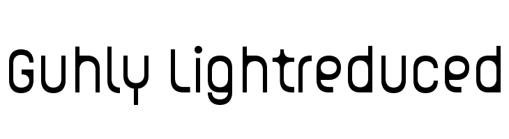Guhly-Lightreduced  les polices de caractères gratuit tlcharger