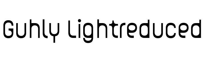Guhly-Lightreduced  les polices de caractères gratuit tlcharger