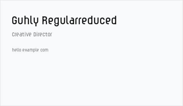 Guhly-Regularreduced Business Card