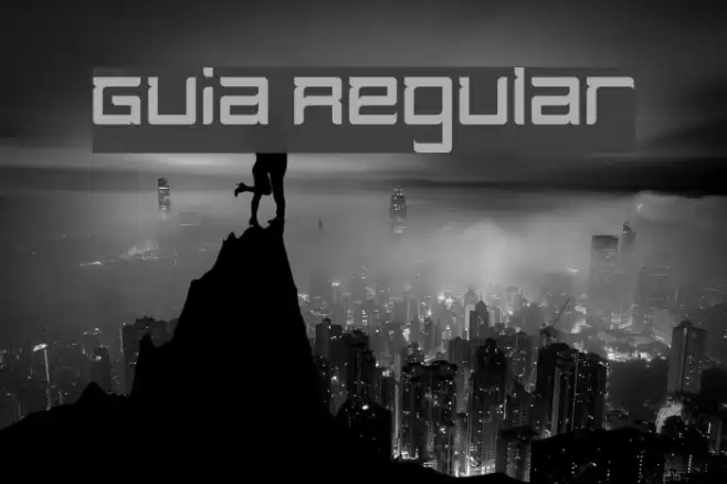 Guia Regular Font examples