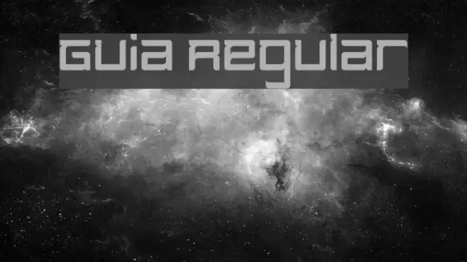 Guia Regular Font examples