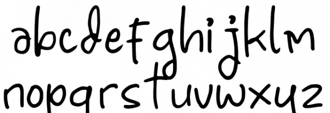 Guide Notes फ़ॉन्ट लोअरकेस