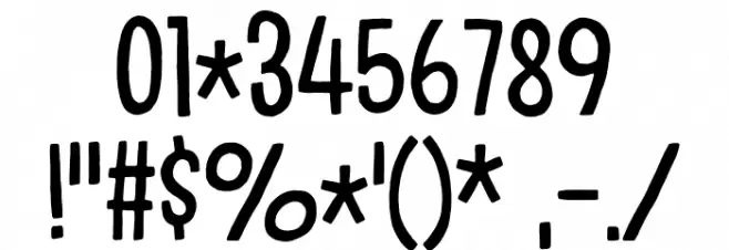 Guideline DEMO Regular Font OTHER CHARS