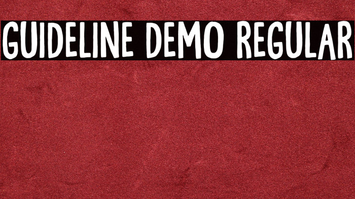 Guideline DEMO Regular Example 2