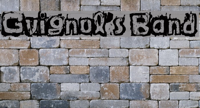 Guignol's Band Font examples