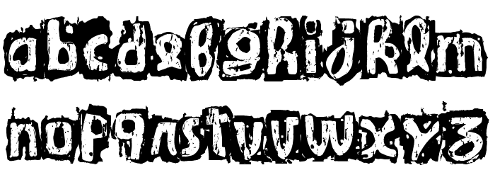 Guignol's Band Font LOWERCASE