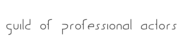 Guild of Professional Actors  les polices de caractères gratuit tlcharger