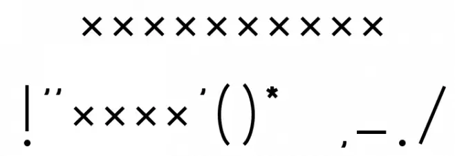 Guild of Professional Actors Font OTHER CHARS