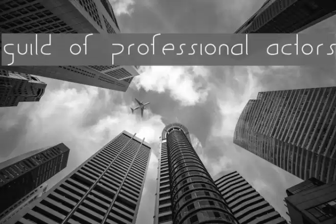 Guild of Professional Actors Font examples