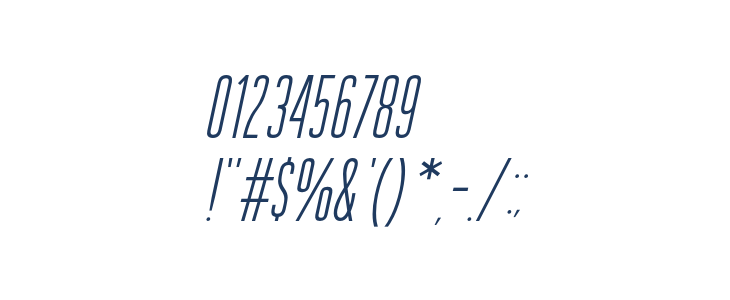 GuilderFree-LightItalic Other Characters