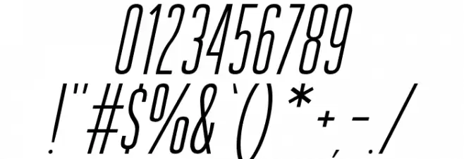 GuilderFree-LightItalic Font OTHER CHARS