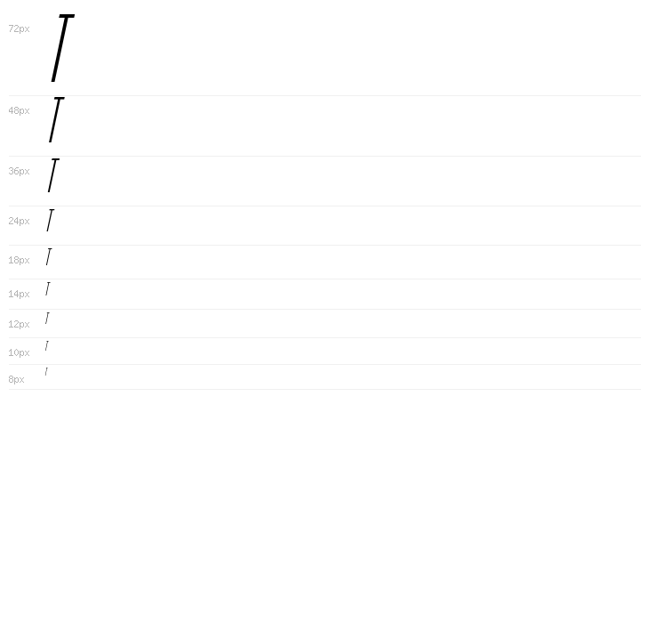 GuilderFree-LightItalic Waterfall