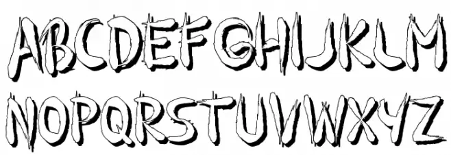 GuilinShadow Schriftart Groß