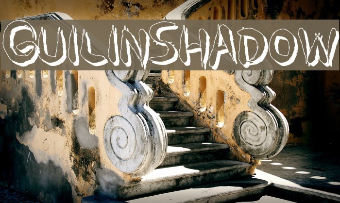 GuilinShadow Font examples