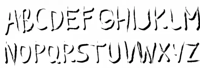 Guilinemboss フォント 大文字