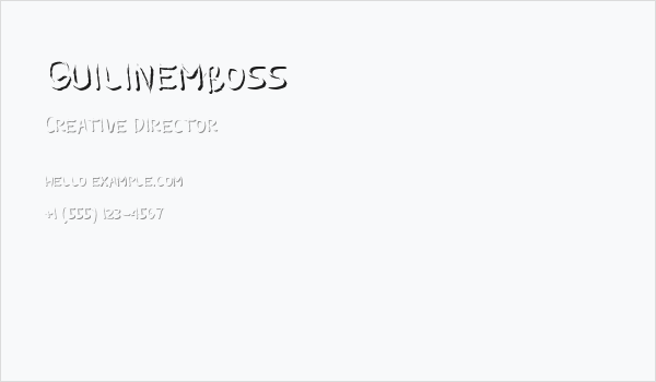 Guilinemboss Business Card