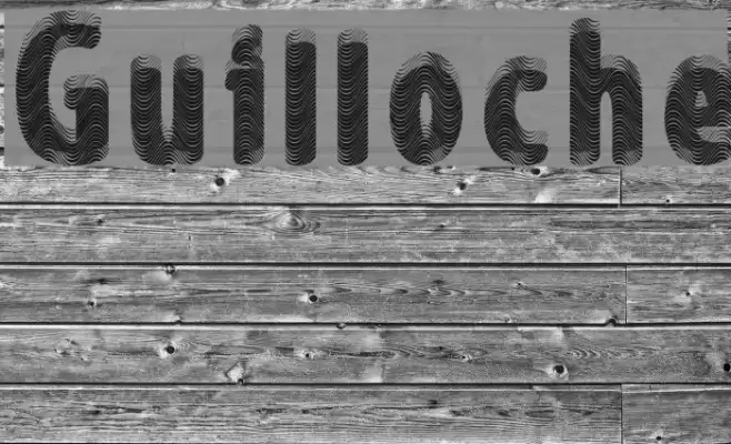 Guilloche Font examples