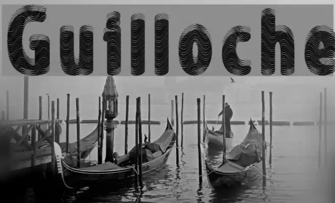 Guilloche Font examples