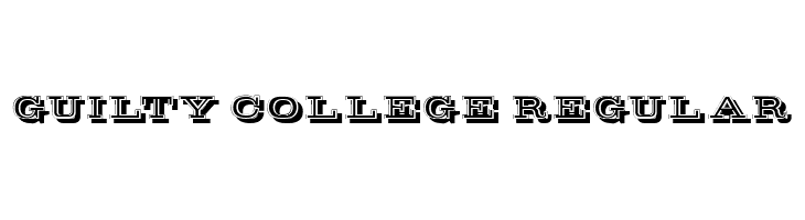 Guilty College Regular  免费字体下载
