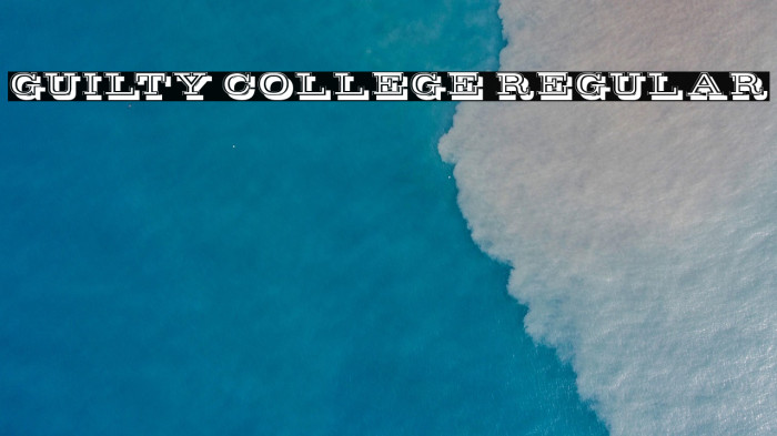 Guilty College Regular Example 1