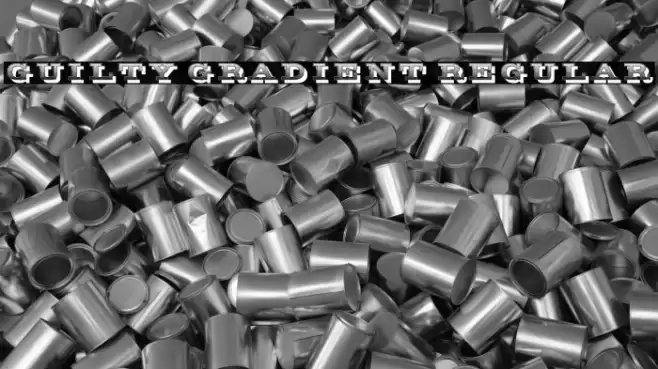 Guilty Gradient Regular Font examples