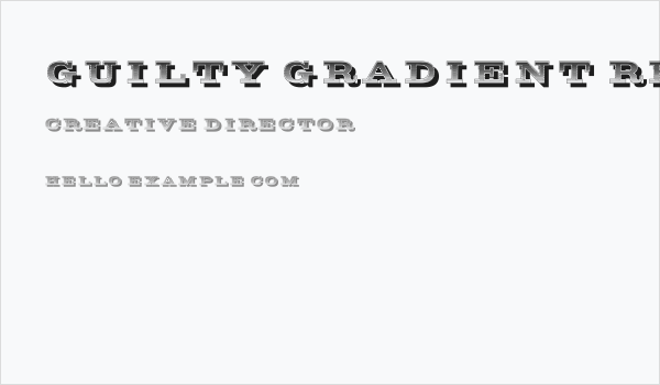 Guilty Gradient Regular Business Card